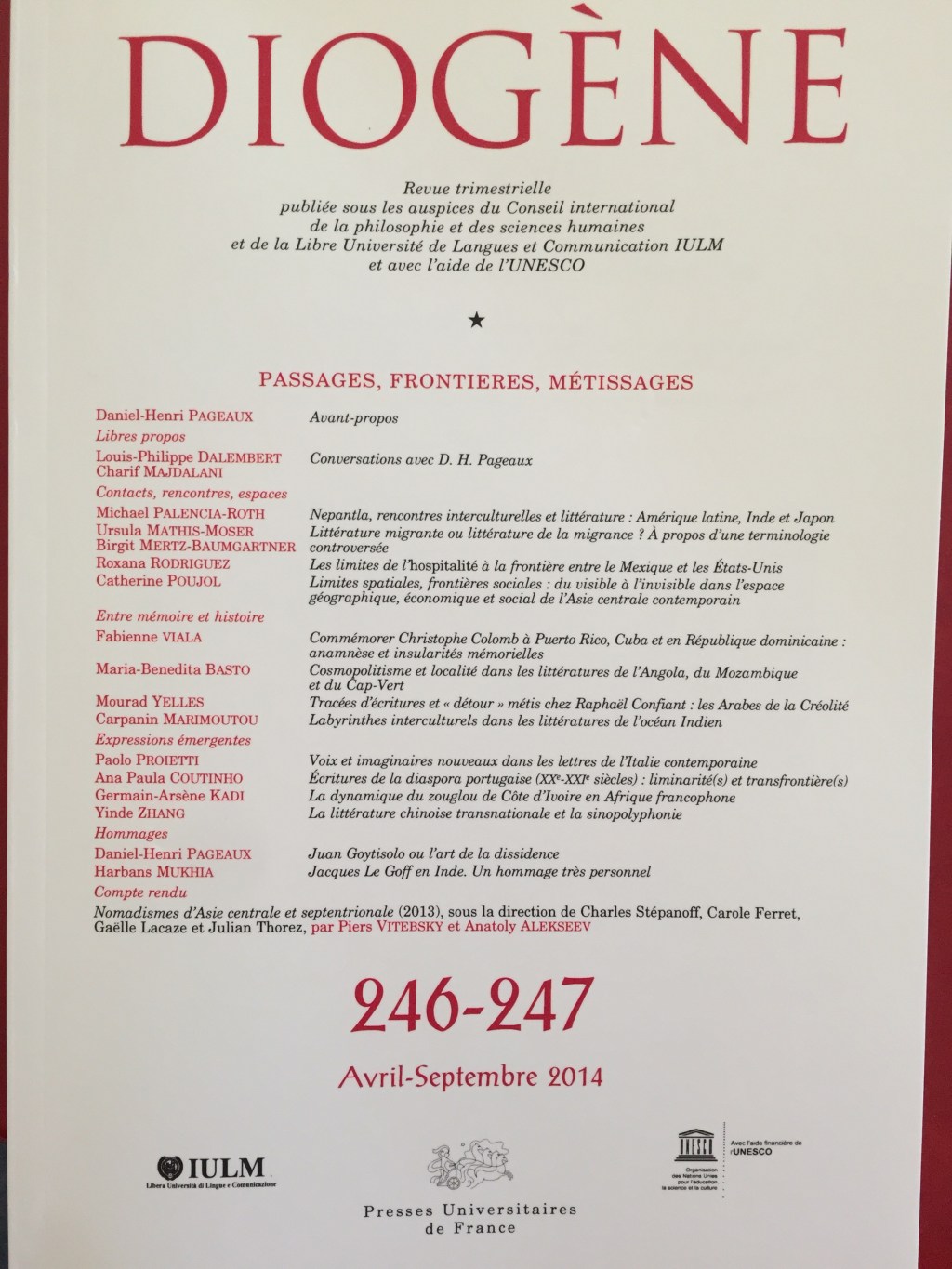 Les limites de l’hospitalité à la frontière entre le Mexique et les États-Unis / Revue&nbsp;Diogène