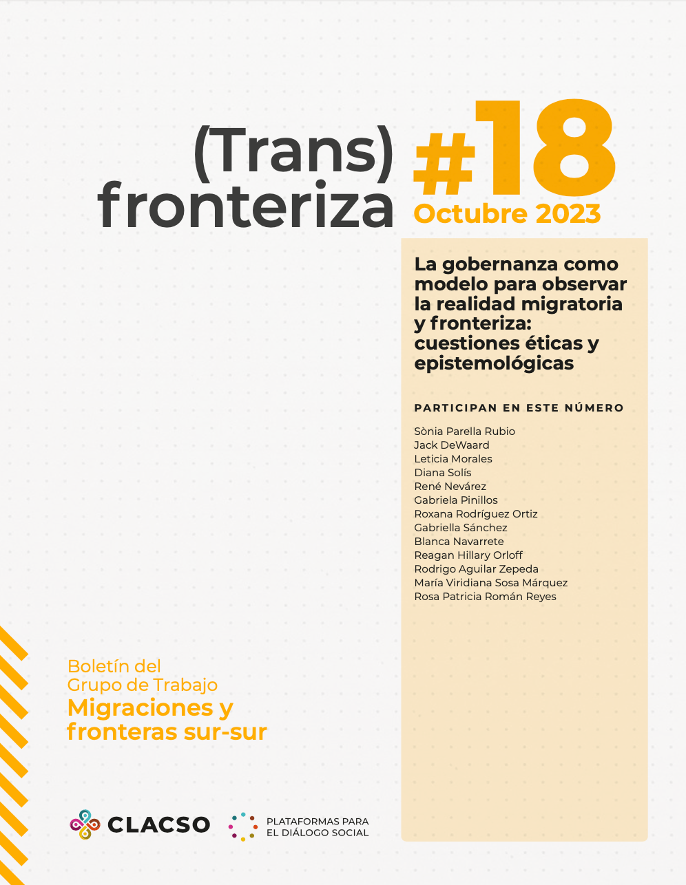 La gobernanza como modelo para observar la realidad migratoria: cuestiones éticas y epistemológicas 